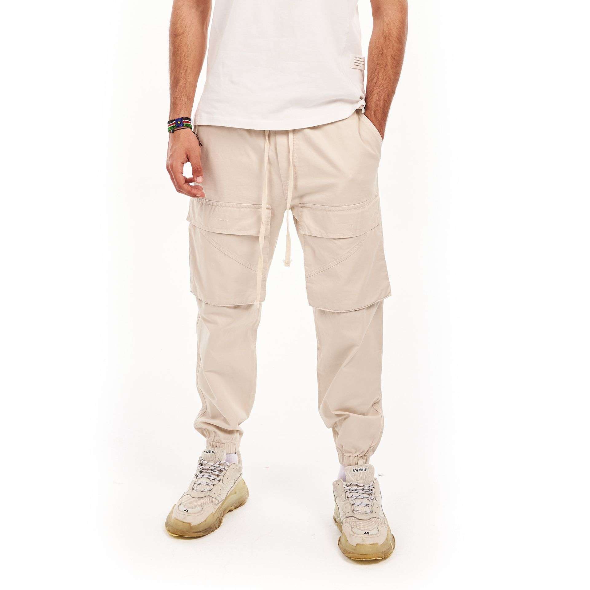 Baggy beige pant - Bam Clothing